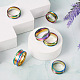 6Pcs 6 Style 201 Stainless Steel Engravable Grooved Finger Rings Set for Women(RJEW-YS0001-02)-5
