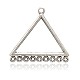 Треугольник кольцо тибетский стиль сплав люстра компонент соединения(PALLOY-J659-71AS)-1