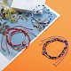 3 ensembles 3 couleurs ensembles de bracelets de perles tressés avec cordon en nylon réglable(BJEW-SZ0001-49)-5