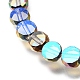 Electroplated Transparent Glass Beads Strands(GL-CBA98F0-06B-05)-2
