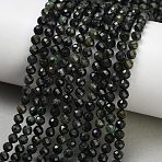 Natural Kambaba Jasper Beads Strands, Round, Faceted, 4~4.5mm, Hole: 0.7mm, about 93pcs/strand, 15.39''(39.1cm)(GG-CBA3921-A04-4mm)
