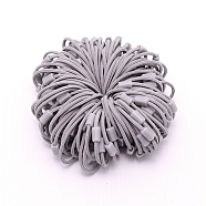 Girls Hair Accessories, Ponytail Holder, Elastic Hair Ties, with Resin Beads, Lavender, Inner Diameter: 35mm(OHAR-CJC0001-01A)