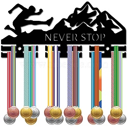 Acrylic Medal Holder, Medal Display Hanger Rack, Medal Holder Frame, with Standoff Pins, Mountain, 130x290x10mm, Hole: 8mm(AJEW-WH0296-122)