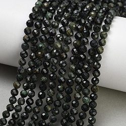 Natural Kambaba Jasper Beads Strands, Round, Faceted, 4~4.5mm, Hole: 0.7mm, about 93pcs/strand, 15.39''(39.1cm)(GG-CBA3921-A04-4mm)