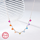 Colorful Cubic Zirconia Diamond Pendant Necklace(LD9144-2)-1