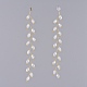 Electroplate Glass Beads Dangle Stud Earrings(EJEW-JE03820-02)-4