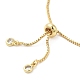 Brass Cubic Zirconia Slider Necklaces(NJEW-A010-01G)-3