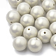 Spray Painted Style Acrylic Beads(MACR-T010-10mm-04)-1