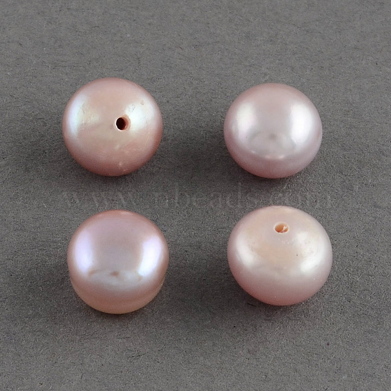 7 Natural Peach Head Drilled Stick FW Pearl Beads 7244