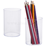 Transparent PP Pen Holders, Clear, Column, 69x103mm, Inner Diameter: 65.5mm(AJEW-WH20020-646B)
