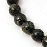 Natural Kambaba Jasper Beads Strands, Round, 8mm, Hole: 1mm, about 48pcs/strand, 15.5 inch(X-G-G394-8mm)