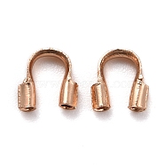 Brass Wire Guardian and Protectors, Light Gold, 4.5x4x1.4mm, Hole: 0.7mm, 1000pcs/bag(KK-Z018-02KCG)