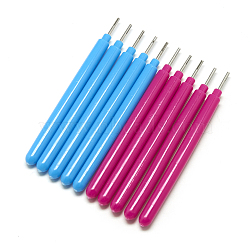 Paper Quilling Tool Bifurcation Pen Paper Rolling Pen, with Stainless Steel Pins, Mixed Color, 105x8mm, Pin: 14x1.5~2mm, 10pcs/bag(X-DIY-R067-28)