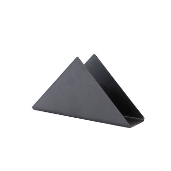 Stainless Steel Vertical Napkin Holder, Triangle Shape Paper Towel Holder for Cafe Hotel Western Restaurant, Gunmetal, 45x170x86mm