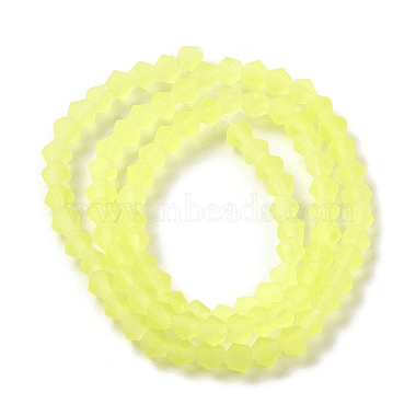Imitate Austrian Crystal Frosted Glass Beads Strands(GLAA-F029-TM4mm-B21)-2