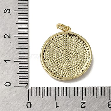 Brass Micro Pave Cubic Zirconia Pendants(KK-Q808-04G)-3