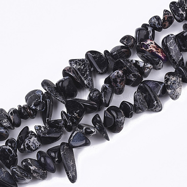 4mm Black Chip Regalite Beads