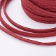 3x1.5 mm cuerda roja del ante de imitación plana(X-LW-R003-22)-4