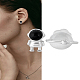 1Pair Brass Stud Earrings(EJEW-LP0008-015)-1