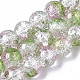 Transparent Spray Painted Crackle Glass Bead Strands(GLAA-N035-03D-A01)-1