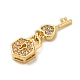 Brass Micro Pave Cubic Zirconia Charms(KK-C072-27C-G)-2