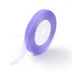 Sheer Organza Ribbon, DIY Material for Ribbon, Medium Purple, 1/2 inch(12mm), 500yards(457.2m)(RS12mmY-063)