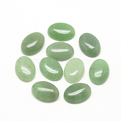 Natural Green Aventurine Cabochons, Oval, 18x13x5mm(X-G-R415-13x18-43)