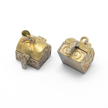 Brass Prayer Box Pendants(KK-F722-16C-RS)-2