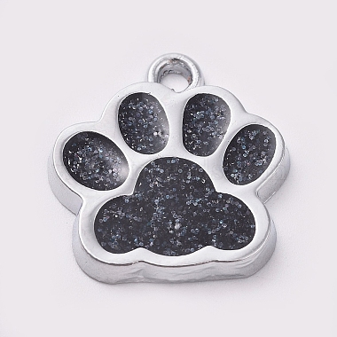 Platinum Black Others Alloy+Enamel Pendants