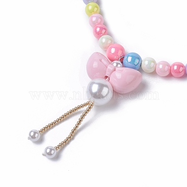 Kids Acrylic Pendant Necklaces(NJEW-JN02615-M)-3