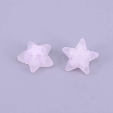 Lavender Star Acrylic Beads