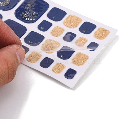 Full-Cover Glitter Powder Toenail Wraps Stickers(MRMJ-R112-ZXJ-094)-2