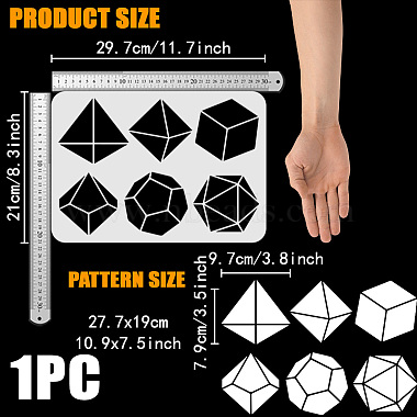 Plastic Hollow Out Drawing Painting Stencils Templates(DIY-WH0396-763)-2