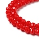 Opaque Solid Color Crystal Glass Rondelle Beads Strands(EGLA-F049A-02)-3