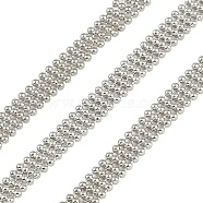 Rack Plating Brass Ball Chains, Platinum, 5x1.3mm, 10yard/roll(CHC-H108-01P)