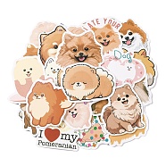 Dog PVC Adhesive Waterproof Stickers Set, Dfor DIY Photo Album Tumbler Diary Scrapbook Decorative, Mixed Color, 42~73x41~71x0.2mm, about 50pcs/set(DIY-F150-05)