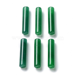 Natural Malaysia Jade Beads, Dyed, Cylinder/Column, Half Drilled, 26x6mm, Hole: 1.2mm(G-R490-03)