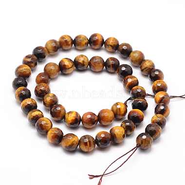 Natural Tiger Eye Beads Strands(G-F260-02-10mm)-2