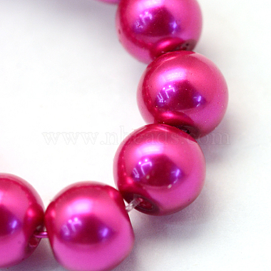 Chapelets de perles rondes en verre peint(HY-Q003-4mm-17)-3
