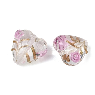 Handmade Gold Sand Lampwork Beads(LAMP-L083-01)-2
