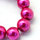 Chapelets de perles rondes en verre peint(HY-Q003-4mm-17)-3