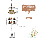 Owl Alloy Wind Chimes(HJEW-WH0036-72)-2