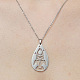 201 Stainless Steel Hollow Rocket Pendant Necklace(NJEW-OY001-74)-1