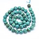 Faceted Round Natural Magnesite Beads Strands(TURQ-C003-8mm-12)-3