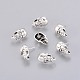 Antique Silver Skull Shaped Tibetan Style Alloy Stud Earring Findings(X-TIBE-A22180-AS-FF)-1