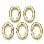 Opaque Spray Painted Acrylic Linking Rings, Quick Link Connectors, for Cable Chains Making, Oval, Gold, 30.5x21.5x4.5mm, Inner Diameter: 21x12mm, about 335pcs/500g(OACR-S021-67A-B01)