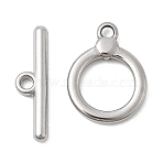 304 Stainless Steel Toggle Clasps, Stainless Steel Color, 21x6x2.5mm, Hole: 2mm(STAS-Z179-01P)