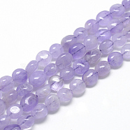 Natural Amethyst Beads Strands, Oval, 8~15x7~12x4~12mm, Hole: 1mm, about 30~45pcs/strand, 15.7 inch(G-R445-8x10-23)