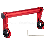 Bicycle Handlebar Extension, Aluminium Alloy Rod, Plastic Extension, Iron Findings, Red, Packing Box: 26x12x2.8cm(AJEW-WH0019-50B)