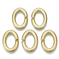 Opaque Spray Painted Acrylic Linking Rings, Quick Link Connectors, for Cable Chains Making, Oval, Gold, 30.5x21.5x4.5mm, Inner Diameter: 21x12mm, about 335pcs/500g(OACR-S021-67A-B01)